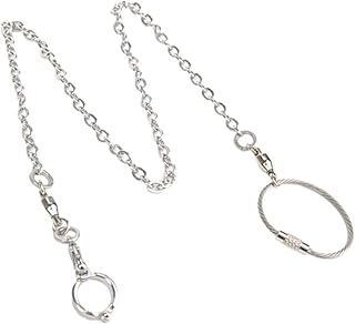 UKCOCO Bird Cage Accessories Bird Cage Accessories Bird Foot Chain, Stainless Steel Training Rope Ankle Foot Ring Outdoor Flying Bird Leash for Macaw Cockatiel Parrot Parakeet