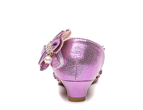 Kid Girls Wedding Sandals Glitter Mary Jane Pumps Bridesmaids Party Princess Dress Shoes (Toddler/Little Girl)3