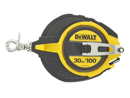Dewalt DWHT0-34144 ruban long en acier 30 m rétractable à haute lisibilité