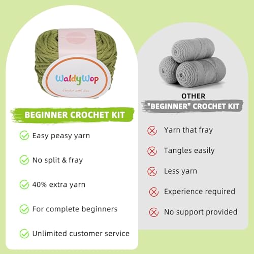 Waldywop Crochet Kits For Beginners Adults - 8 Flower Bookmarks Craft Kit For Women W/Step-By-Step Video Tutorials&Soft Yarn, Hook - Diy Art Hobbies Knitting Set For Kids, Birthday Gifts For Girls - 3