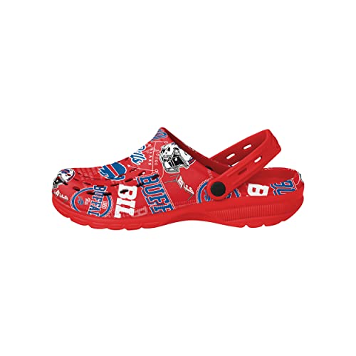 Image of FOCO Arizona Cardinals NFL Mens Historic Print Clog with Strap