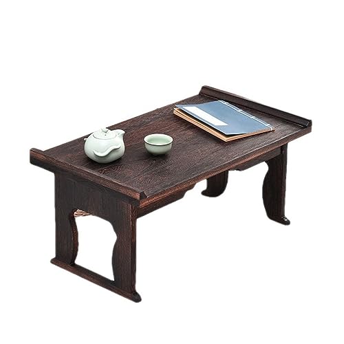 Table de méditation pliable en bois table de sol zen pour thé et café - 2