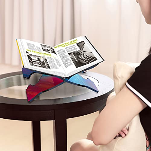 Voyyphixa 2 Pcs DIY Hollow Book Holder Molds for Resin Music Stand Silicone Mould Set Book Reading Stand Molds for Epoxy Resin Casting for Office Kitchen Study Room (2PCS Reading shelf molds) - Image 2