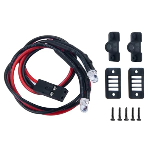Kit RC crawler car decoración luces traseras rojas 15 mm Axial SCX24 AXI00001