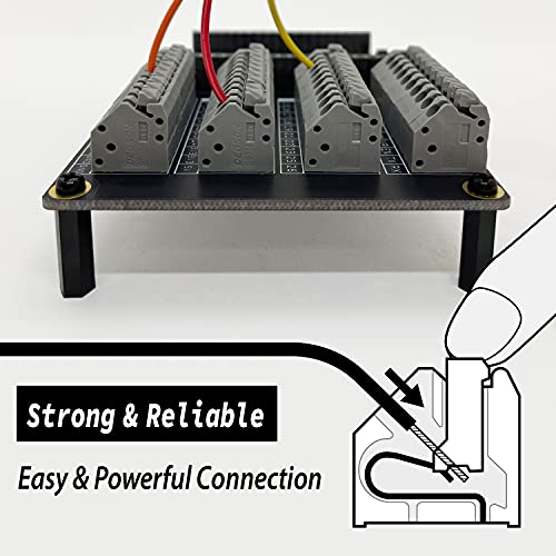 Image of ElectroCookie ESP32 Terminal Block Shield Kit, Compatible for ESP32-DevKitC, Push-in Simple Spring Connector Expansion PCB Module