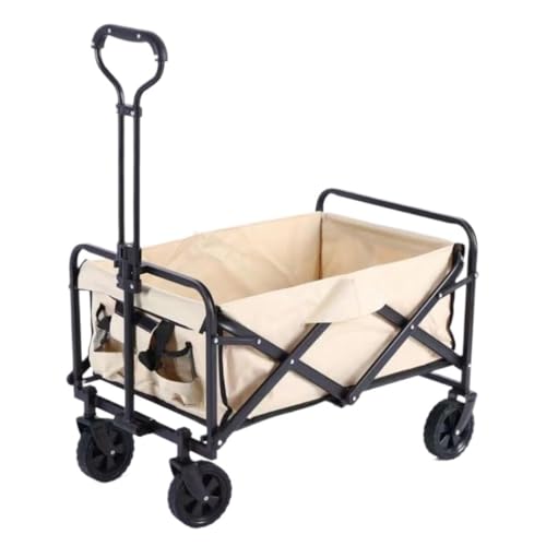 Carro Al Aire Libre Camper Al Aire Libre, Puesto De Almacenamiento, Remolque De Campamento Al Aire Libre, Compras En Casa, Carrito Plegable Portátil, Carrito De Pesca Carro Utilitario(White)