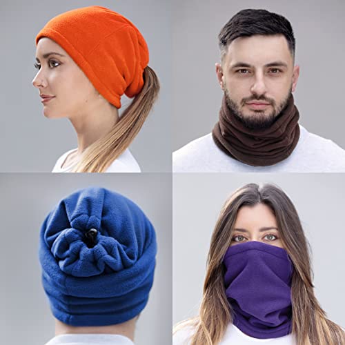 ...KARL LOVEN Bufanda mujer Calentador de cuello hombre elástica cálido invierno unisex multiusos Gorro Mask Diadema Deporte Motocicleta Esquí Snowboard Ciclismo Negro