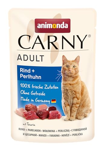animonda Carny Adult Katzen Nassfutter Herzhafte Variation Pouch(8 x 85 g)
