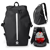 Moman Mochila de Moto B2R Reflectante e Impermeable Accesorio de Moto con Bolsa para Casco Gran Capacidad, Compartimento para Portátil Ideal para Viajes Conducción y Ciclismo