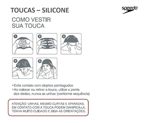Kit Natação Speedo Óculos Freestyle SLC + Touca Flat Silicone (óculos prata)