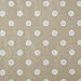 DII Vinyl Tabletop Collection Flannel Backed Polka Dot Tablecloth, Rectangle, 60x102, Natural