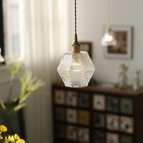 Lámpara colgante de cristal para balcón acogedor E27 6