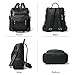 Shrrie Rucksack und Geldbörse für Damen, modischer Rucksack aus Leder, Designer-Reiserucksack, wandelbare Schultertasche, L 12.5 x W 5 x H 13 inches