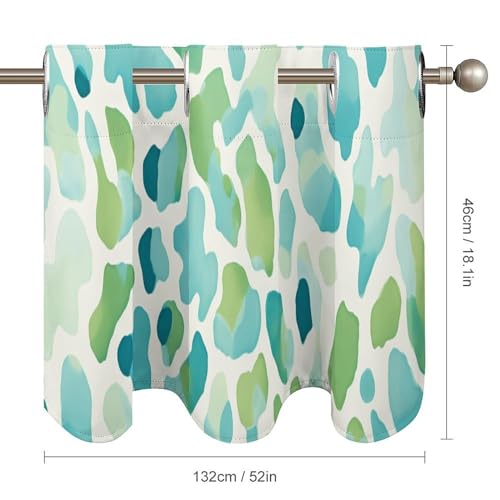 Cortinas cortas estilo chino de leopardo para dar un toque vintage a tu baño 6