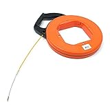 PerGrate Kabel einzugshilfe, 30 Meter Fiberglas Fisch Tape Reel Puller Leitung Kanal Rodder Ziehen Draht Kabel Angeln Werkzeug, Elektriker Werkzeuge