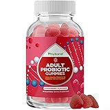 Healthy Gut Probiotic Gummies for Adults - Organic Probiotics for Gut Health Upset Stomach Relief and Immune Support - Digestive Health Chewable Probiotic Gummies for Women and Men - 5 Billion CFU