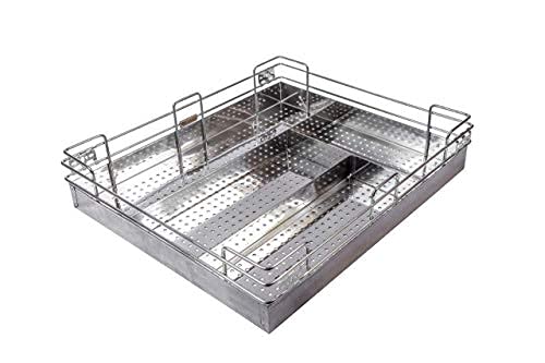 Image of Stainless Steel Kitchen Basket | Kitchen Rack | Premium Kitchen Organizer | Modular Kitchen Basket Set of 3 With 20 inch Channel (19 Inch)
