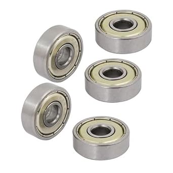 ASR 5PCS 682ZZ (2X5X2.5MM) 2mm Rod Radial Ball Bearings 3D Printer/Robotics/DIY