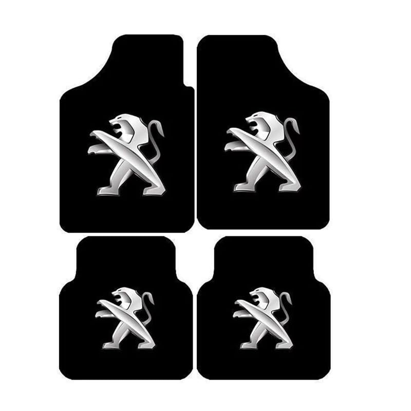 Auto Fußmattenset, für Peugeot 307CC 2005-2008 hochwertige/rutschfeste wasserdichte Fußmatten...