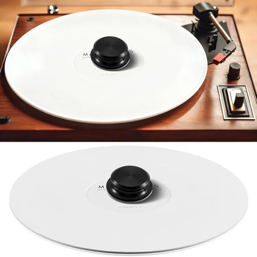 2-in-1 Turntable Upgrade Set: Acrylic Turntable Slipmat & Record Weight Stabilizer for 12' Vinyl...