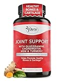 Pure By Nature Joint Support, Glucosamine with Chondroitin Turmeric MSM Boswellia Supplement, 180 Capsules