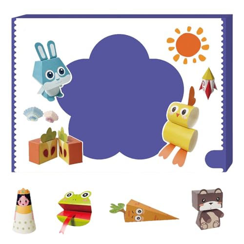 Artigianato in Carta,Libro di Scultura di Carta 3D | Progetto Educativo per Adolescenti Principianti Appassionati Creatività a Casa o in Classe