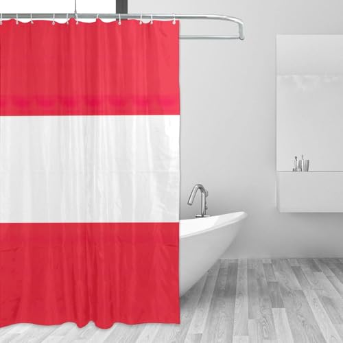 Rideau de douche anti-rouille en polyester imperméable à oeillets 183cm - 4