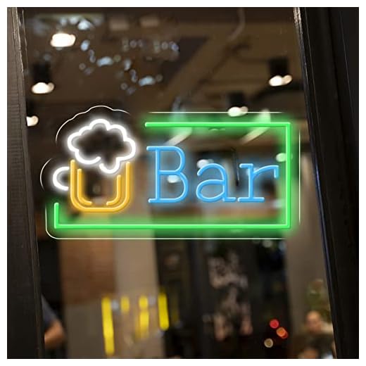Neon Bar Signs Led Neon Signs Öl Bar Pub Neon Sign Lights För Art Wall Dekorativ Tecken Man Cave Sovrum