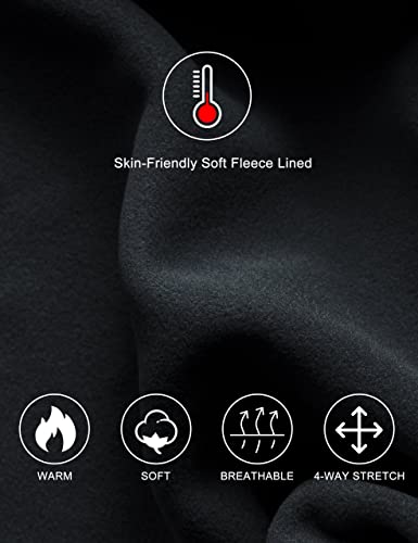 Fitst4 Sports Kid'S Fleece Lined Riding Breeches Girls Winter Equestrian Pants Knee Patch Schooling Tights Cell Pocket Black S thumb #5