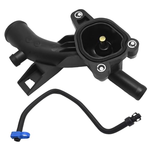 Hoypeyfiy 2Pcs 25192985 Thermostat Housing Water Pump Outlet with Water Hose, Replacement for Vauxhal Adam 2012-2016 Astra J 2009-2015, Replaces 1338487 13249353