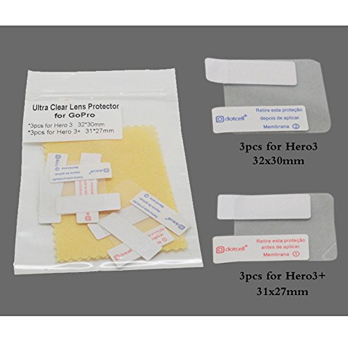 Progear Ultra Clear Lens Protectors And Micro-Fiber Cloth For Gopro Hero 3/3+ #TOP5