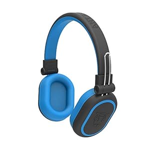Ant Audio Treble 1200 Wireless Bluetooth Over The Ear Headset with Mic (Black Blue)