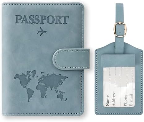 Funda Pasaporte con Identificador De Maletas, Pu Cueros Porta Doc...