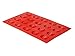 Lekue 20 Cavities Mini Madeleines Multi Cavity Baking mould, Red