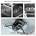 JULOPO car Sunglasses Holder Compatible with Focus Edge Explorer Fiesta st line Leather Car Glasses Clip Sunglasses Holders for Car Visor car Interior Accessories