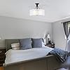 Generation Lighting 3-Light Elmwood Park Semi-Flush Mount LED Ceiling Light Bronze 7737303-710, Ceiling Light Fixture for Home Decor, Ceiling Mount Light for Bedroom, Kitchen, Living Room Decor #1