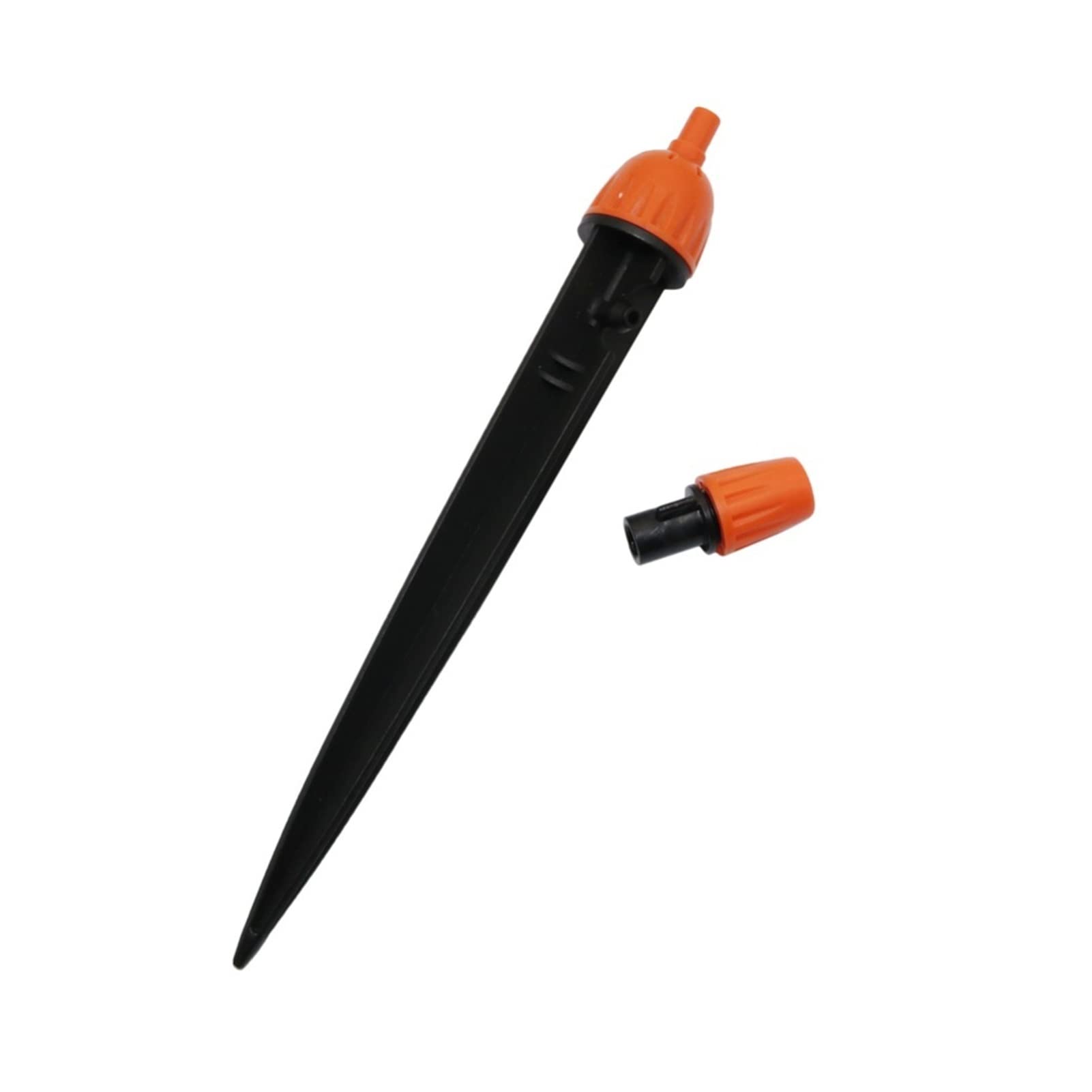 Sistema di irrigazione a pioggia for prato da giardino Micro irrigatore regolabile e gocciolatore 2 funzioni Strumenti agricoli Irrigazione a goccia Tubo da 4/7 mm 100 pezzi(Orange)