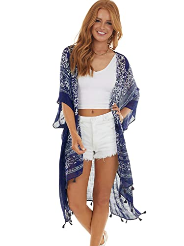 Image of Breezy Lane Kimonos for Women Swimsuit Coverups Beach Cover Up Swimwear Cardigan Summer
