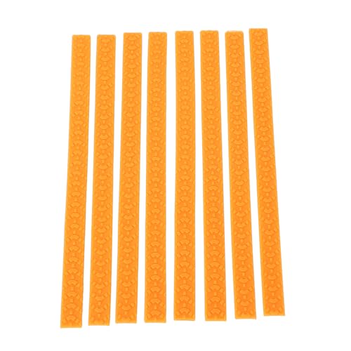 Akozon 8pcs Silicone Luggage Wheel Covers - NoiseAbsorbing Protectors for Suitcase Wheels, Universal Fit, Easy Installation (Orange)2