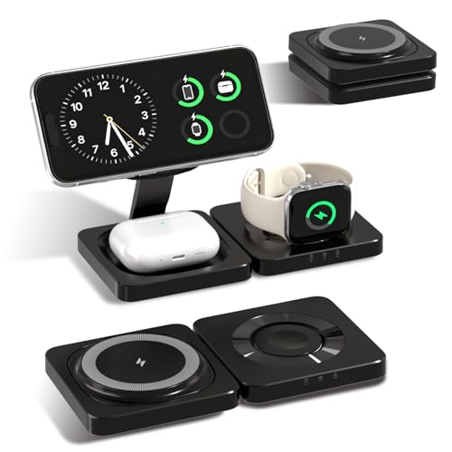 Image of 3 in 1 MagSafe Wireless Charging Station for iPhone AirPods Apple Watch