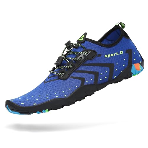 Image of Mishansha Water Shoes for Women Men, Quick-Dry Barefoot Swim Shoes with Drainage Holes, Lightweight Aqua Shoe for Beach Pool River Boating Yoga Walking