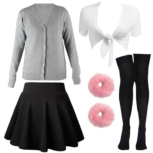 YIXAXKAO Pop Singer Costume for Women Furry Hair Scrunchies Pleated