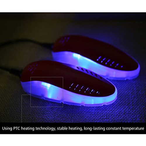 Secador de zapatos y calentador con luz violeta rojo miniatura 4