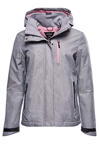 Superdry Damen Hurricane Jacke Grau Meliert 38