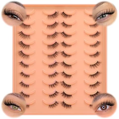 JIMIRE Natural Cat Eye Half Lashes Pack Cover