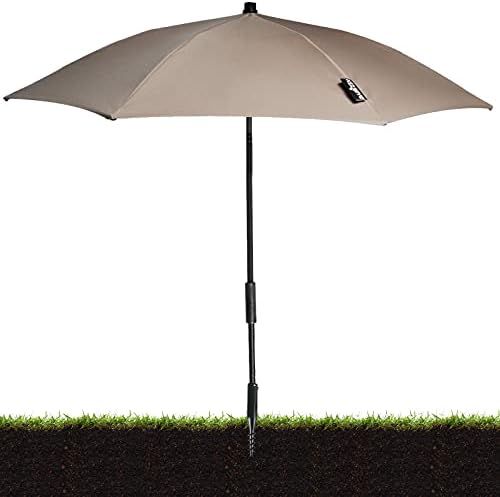 BLADO Screw In Ground Spike - Garden Plastic Black Screw with Steel Bar Parasol Holder Soil Stand Clothes Rotary Airer Parasol Washing Line Socket