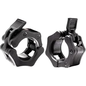 Greententljs Barbell Clamps 2 Inch Olympic – Pair of Collars Quick Release Locking Barbell Workout Pro Weight Plate Clamp Clips for Gym Power Heavy Weightlifting Fitness (Black Matte)