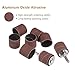 uxcell 50 Pcs 1 Inch Sanding Sleeves Sandpaper Set 400 Grit with 2 Pcs 0.79 Inch Drum Mandrels for Rotary Tools