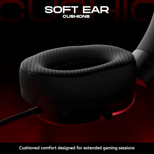 Image of daWg HeadBug G30 Wired Gaming Headset, 50mm Neodymium Drivers, Virtual 7.1 Surround Sound, Hi-Res Audio, Flexible Gaming Mic, Audio Controls, RGB LED, Soft Ear Cushions, Windows Software (Black)