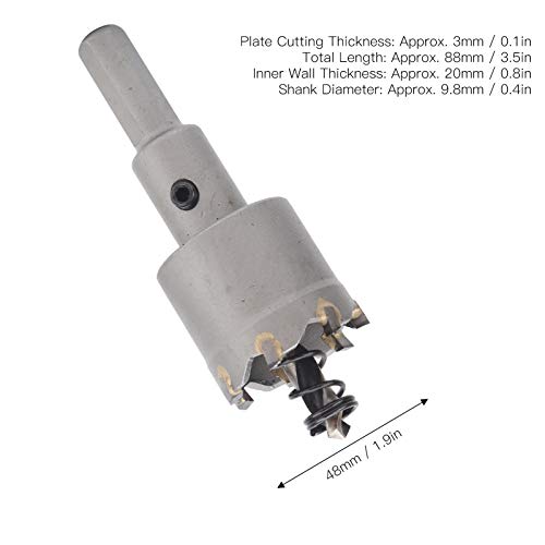 Broca sierra de carburo para metal 48 mm miniatura 2